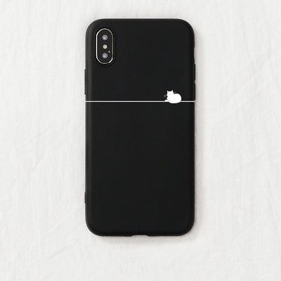 Funda Minimalista de Gatito para Teléfono - Compatible con Apple - Image 12