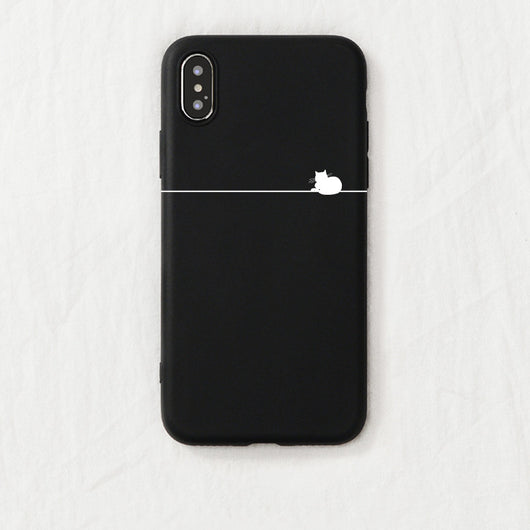 Funda Minimalista de Gatito para Teléfono - Compatible con Apple - Image 12