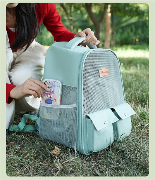 Mochila Transportadora Respirable para Mascotas - Gran Capacidad y Plegable - Image 23