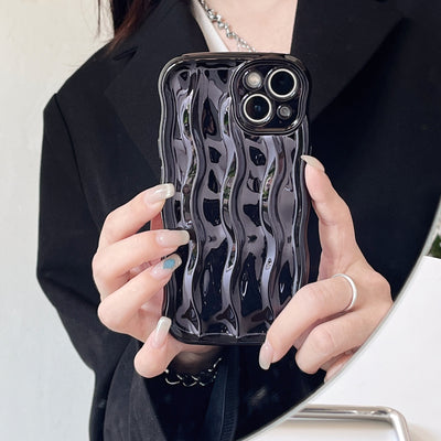 Funda para Teléfono con Efecto Ondas de Agua - Colores Sólidos - Image 11