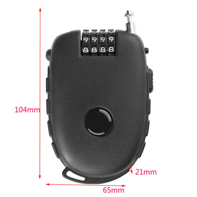 Candado Retráctil de Cable para Bicicleta, Motocicleta y Casco - Image 10