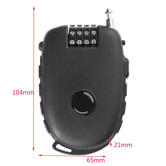 Candado Retráctil de Cable para Bicicleta, Motocicleta y Casco - Image 10