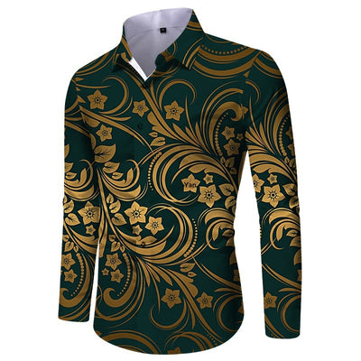 Camisa Casual Slim Fit Estampada para Hombre - Image 11