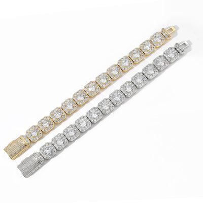 Pulsera Hip Hop Cierre Flip Circonita Rock para Hombre - Image 4