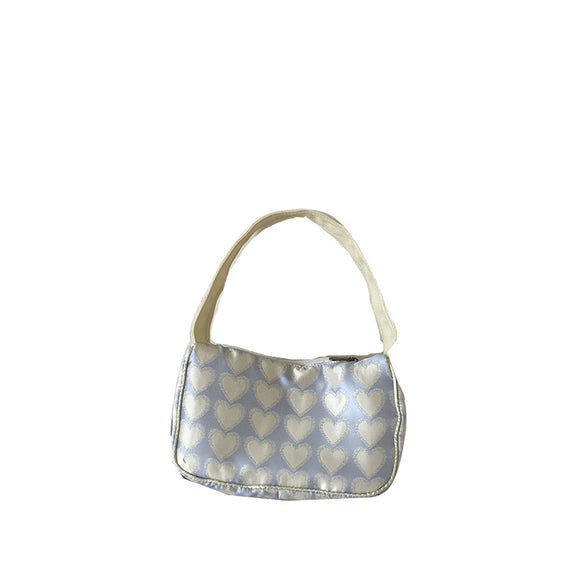 Bolsa Axilar de Nylon con Contraste