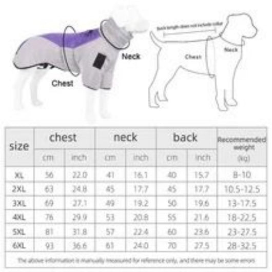 Abrigo Impermeable para Perros Grandes - Chaleco Térmico Reflectante para Invierno - Image 2