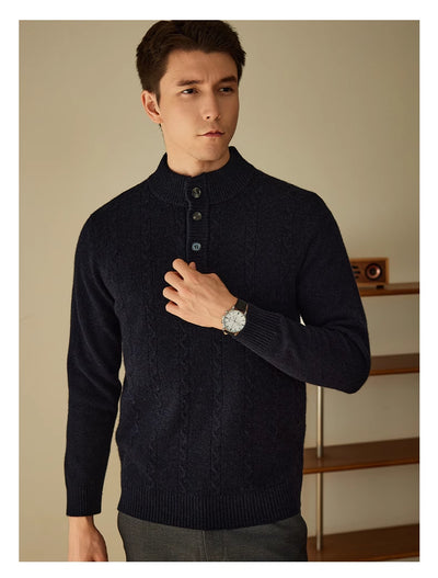 Suéter Grueso con Cuello Tipo Polo - Colección Otoño Invierno - Image 5