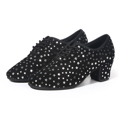 Zapatos de Danza Latina para Exterior con Diseño de Estrella y Suela de Goma - Image 4