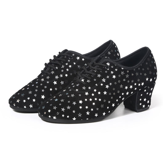 Zapatos de Danza Latina para Exterior con Diseño de Estrella y Suela de Goma - Image 4