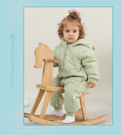 Mameluco Acolchado de Algodón para Bebé - Otoño e Invierno - Image 9