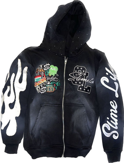 Sudadera con Capucha y Estampado Bordado para Hombre - Image 14