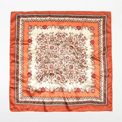 Pañuelo de Seda Artificial Estampado 90cm - Accesorio Versátil para Cualquier Ocasión - Image 7