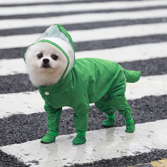 Impermeable Completo para Perros y Gatos - Protección Total en Lluvia