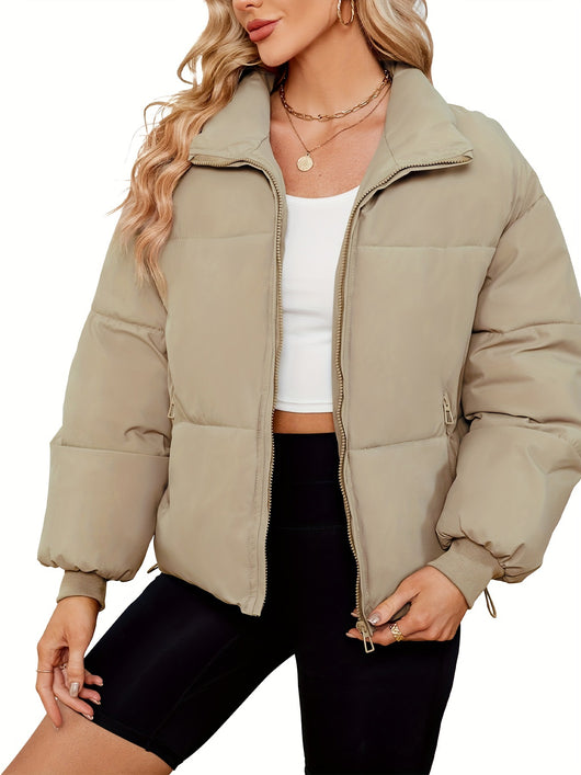Chaqueta Acolchada Ligera de Plumas para Mujer - Image 9