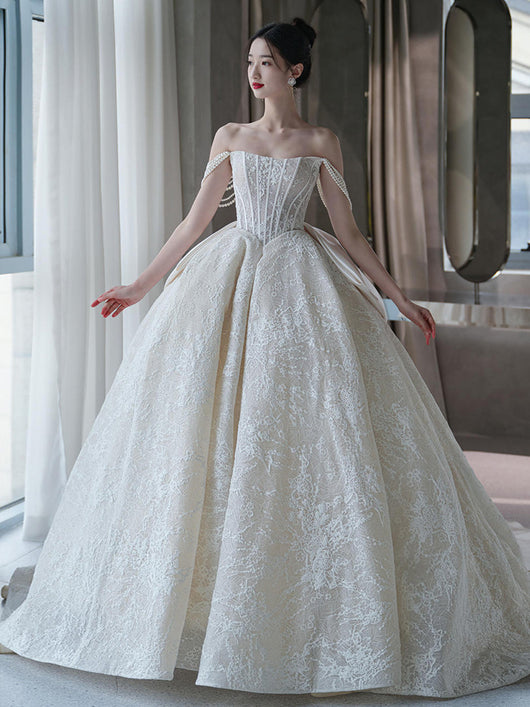 Vestido de Novia Bandeau Master Elegante Francés - Image 8