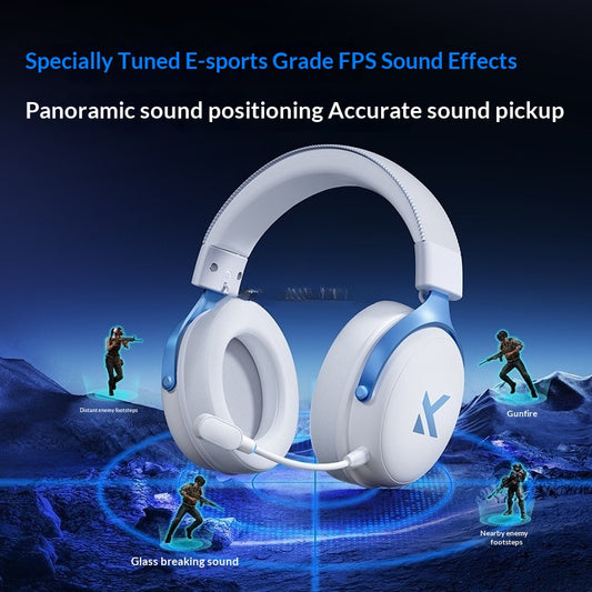 Auriculares Gaming Over-ear Inalámbricos Cuatro Modos PC y Bluetooth