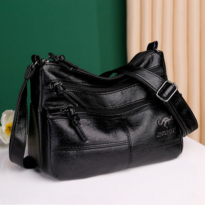 Bolsa Crossbody de Cuero Suave con Textura - Image 9