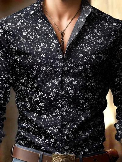Camisa Estampada 3D Manga Larga Hombre - Diseño Moderno Primavera Otoño - Image 14