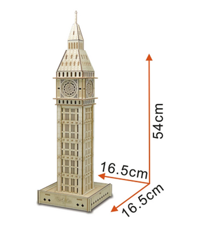 Puzzle 3D de Madera - Modelo DIY Armable - Image 10