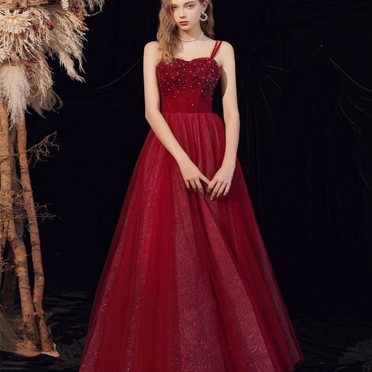 Vestido Rojo de Ceremonia para Niña - Diseño Elegante