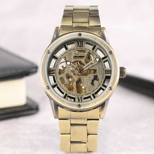 Reloj Mecánico Automático Retro con Diseño Calado para Hombre - Image 13