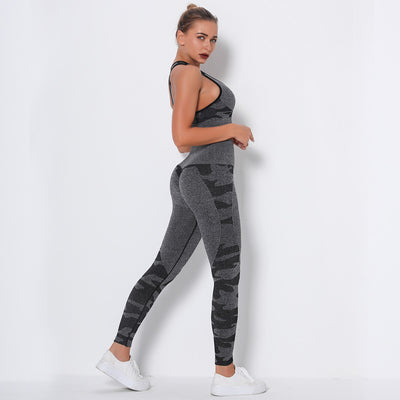 Conjunto de Brasier Invisible sin Costuras con Diseño Camuflaje - Image 10