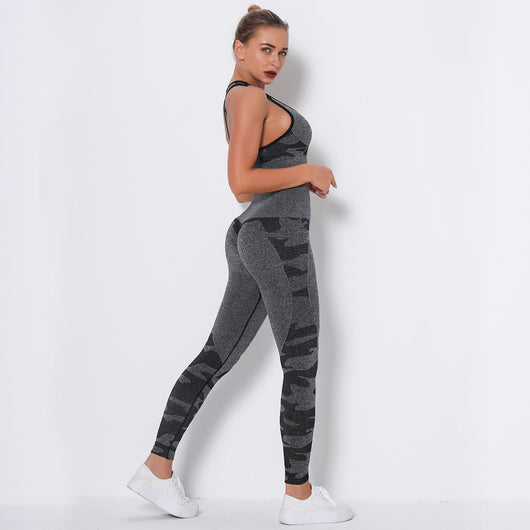 Conjunto de Brasier Invisible sin Costuras con Diseño Camuflaje - Image 10