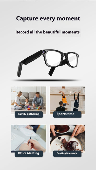 Gafas Inteligentes con Cámara HD Anti-vibración para Grabación Profesional - Image 10