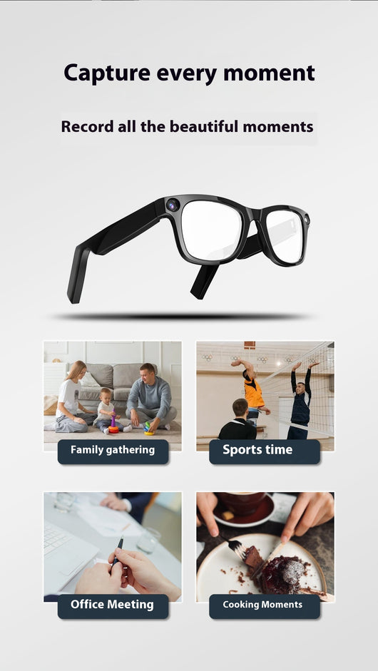 Gafas Inteligentes con Cámara HD Anti-vibración para Grabación Profesional - Image 10