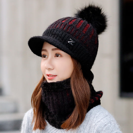Gorro de Lana Tejido Abrigado a Prueba de Viento con Forro Polar - Image 2