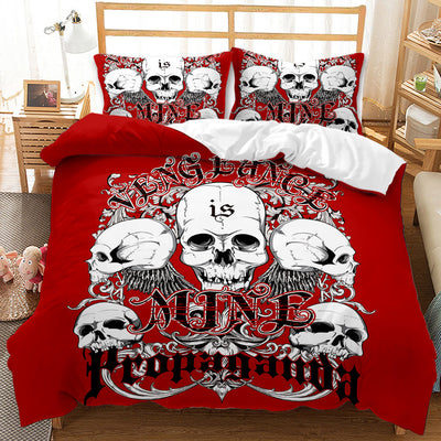 Juego de Edredón Estampado con Calaveras en Impresión Digital - Image 10