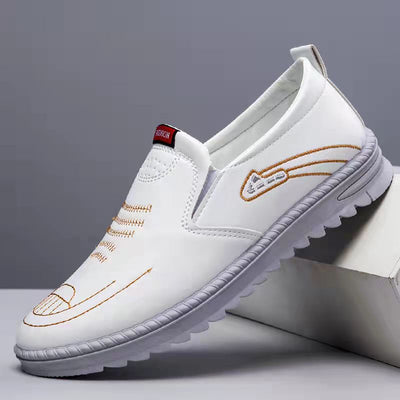 Zapatos de Cuero para Hombre Primavera Cómodos sin Cordones - Image 6