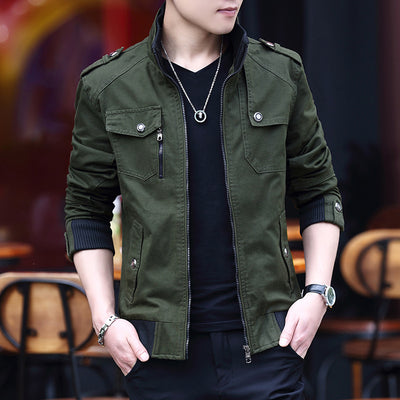 Abrigo Coreano de Algodón para Hombre Talla Grande - Image 6