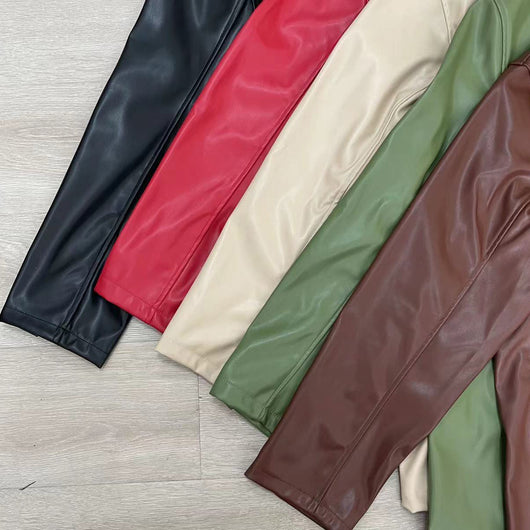 Abrigo de Cuero Premium Europeo y Americano - Traje Cálido - Image 13