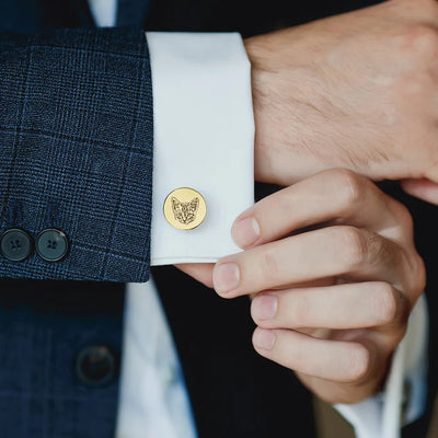 Mancuernillas Personalizadas Conmemorativas para Mascotas Estilo Europeo - Image 7