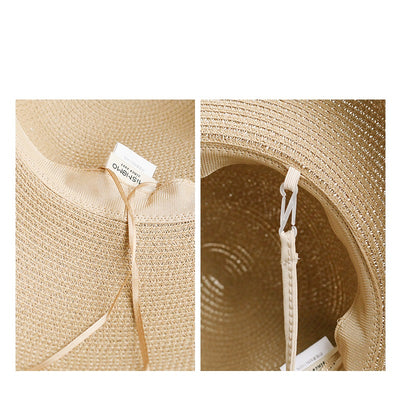 Sombrero de Paja Plegable para Playa - Versátil y Cómodo - Image 10