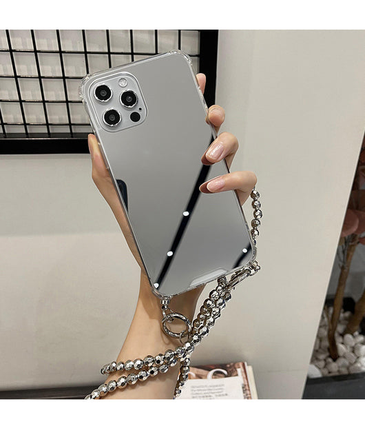 Funda Protectora para Celular con Espejo de Maquillaje y Correa Ajustable