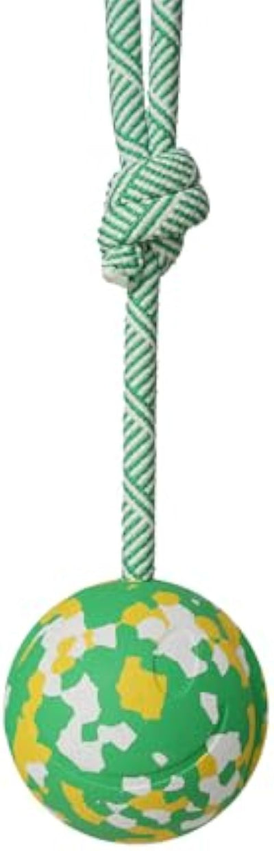 Pelota de Goma con Cuerda para Perros Pequeños y Medianos - Juguete Interactivo de Tracción - Image 3