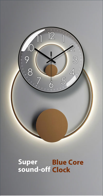 Reloj de Pared Silencioso Lujo Americano para Sala de Estar - Image 21