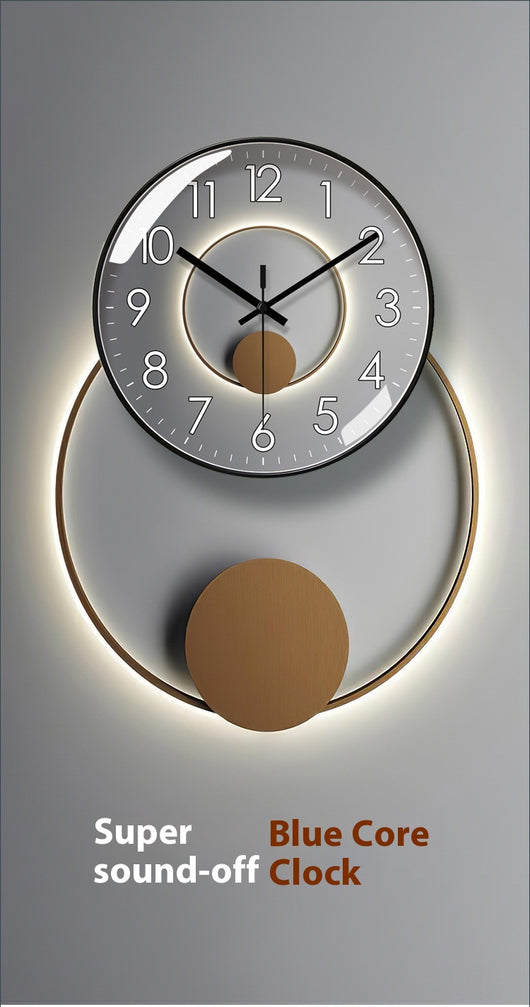 Reloj de Pared Silencioso Lujo Americano para Sala de Estar - Image 21