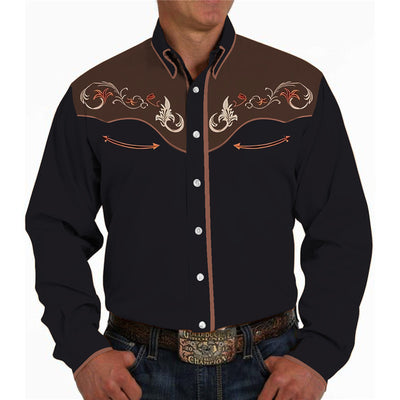 Camisa Casual de Manga Larga con Estampado 3D - Image 16