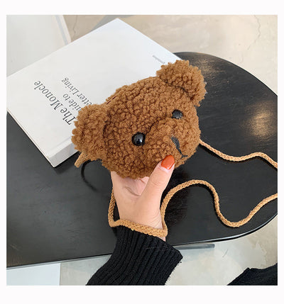 Bolsa Bandolera Infantil Cabeza de Oso de Peluche - Image 9
