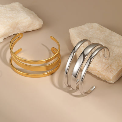 Pulsera de Acero Inoxidable con Apertura Ajustable - Image 3