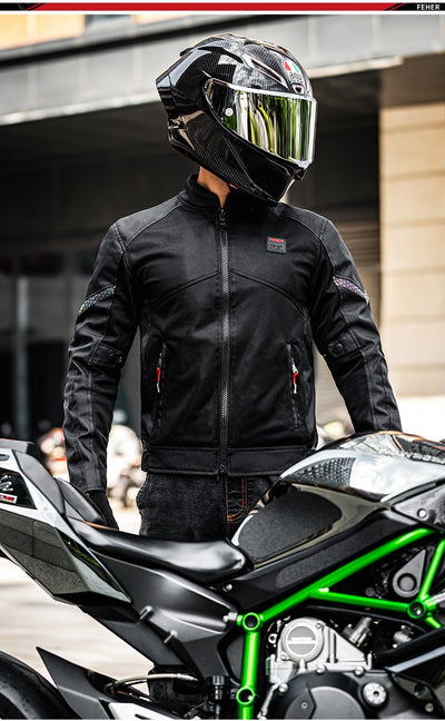 Chaqueta de Malla Transpirable para Motociclismo - Abrigo Deportivo para Hombre - Image 14