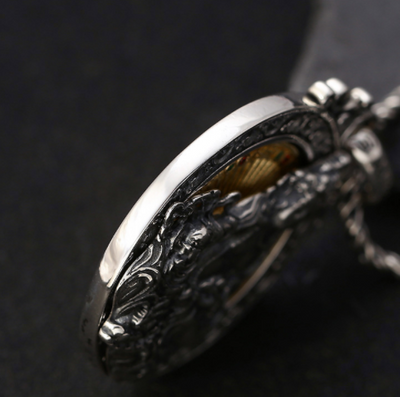 Colgante de Plata 925 con Mantra de Seis Caracteres y Bronce Giratorio - Image 5