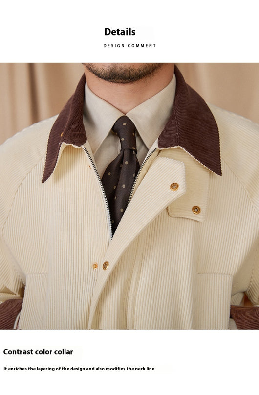 Chaqueta Safari Vintage de Pana Térmica Slim-fit - Image 17