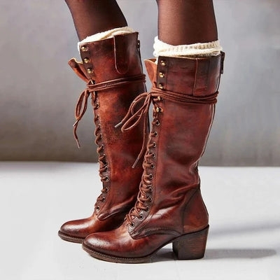 Botas de Mujer con Cordones y Tacón Grueso - Image 7