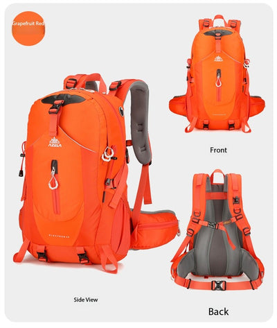 Mochila de Trekking AZELA Electron 40L - Blanco y Azul Marino para Senderismo y Viajes - Image 49