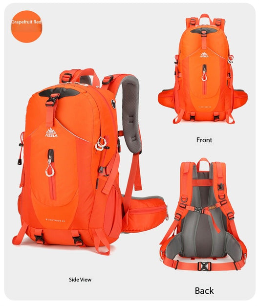 Mochila de Trekking AZELA Electron 40L - Blanco y Azul Marino para Senderismo y Viajes - Image 49