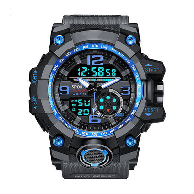 Reloj Deportivo Electrónico Impermeable Pantalla Dual Grande para Hombre - Image 3